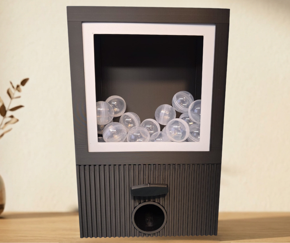 3D-Druck Foto- Kugel-Automat, Kapselautomat, Adventskalender - gross