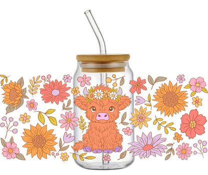Rubon Trinkglas 240x100mm HIGHLAND_COW_D1