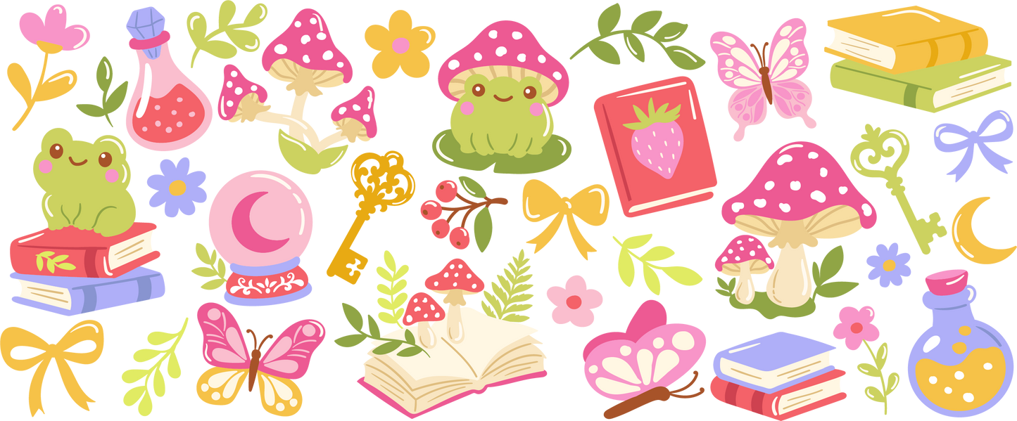 Rubon Trinkglas 240x100mm  FROGS_BOOKISH_DF3
