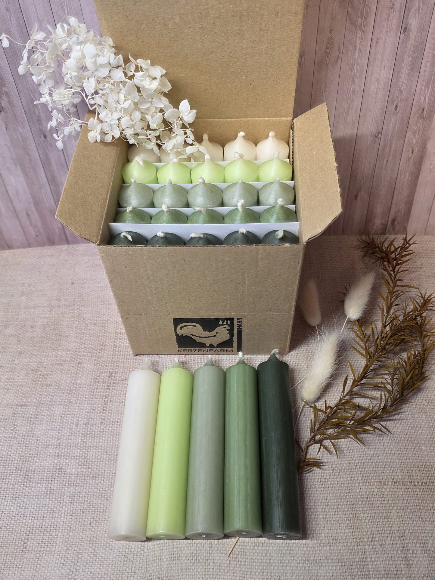 Water slide film autumn for taper candles