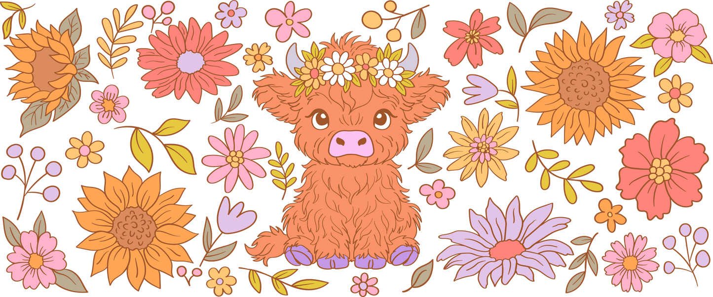 Rubon Trinkglas 240x100mm HIGHLAND_COW_D1