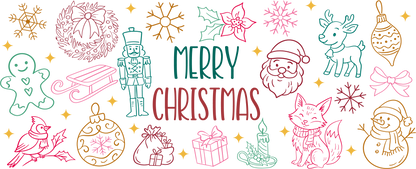 Rubon Trinkglas 240x100mm MERRY_XMAS_DDL1