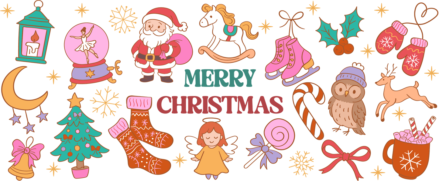 Rubon Trinkglas 240x100mm MERRY_XMAS_DDL2
