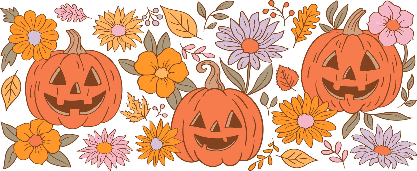 Rubon Trinkglas 240x100mm PUMPKINS_FLORAL_GT1