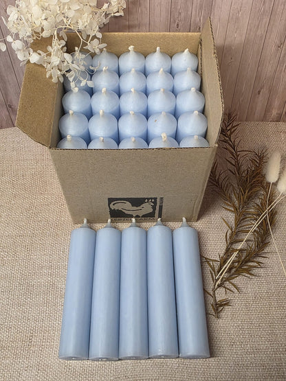 Kerzen 100x22mm Pastellblau Box