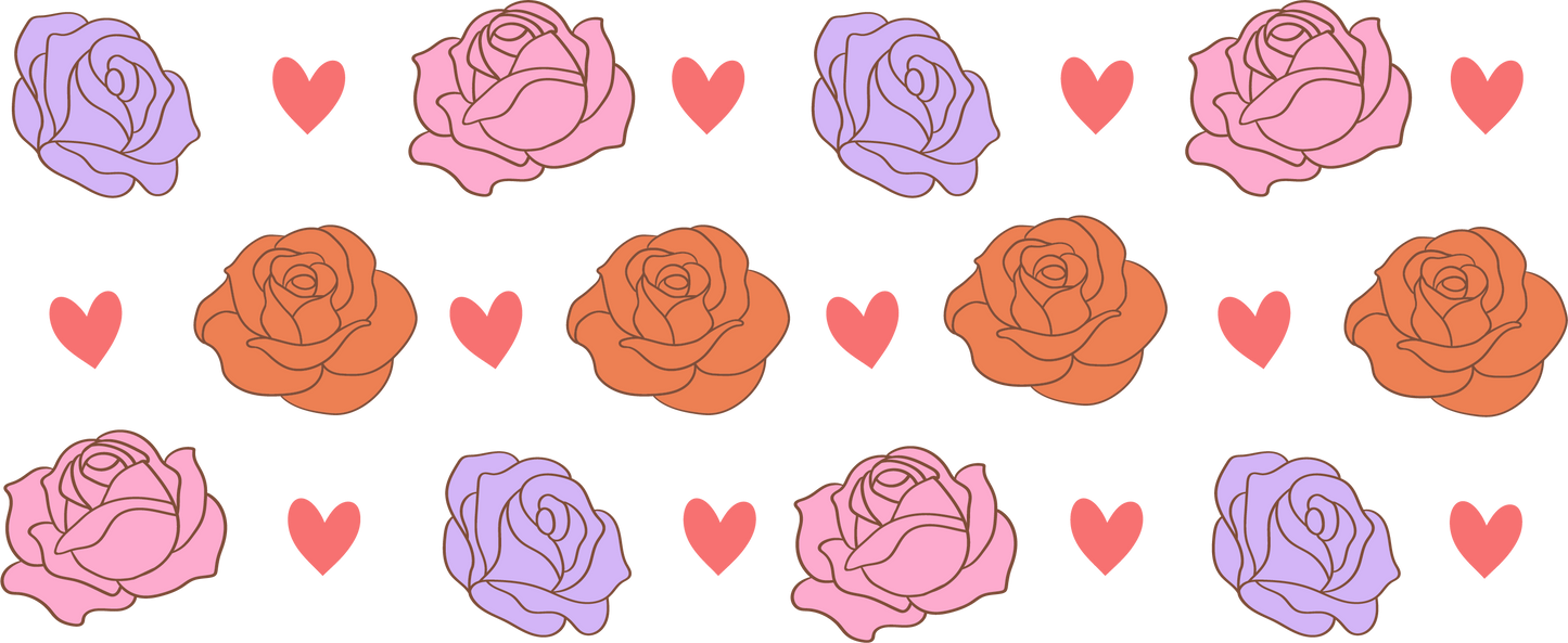 Rubon Trinkglas 240x100mm ROSES_DF1