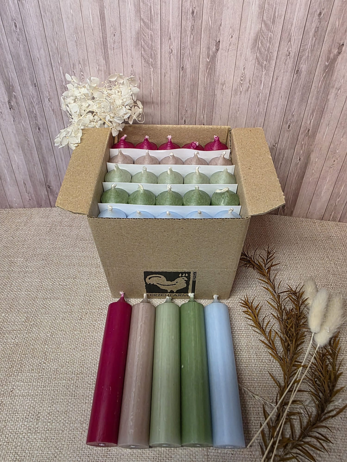 Water slide film autumn for taper candles