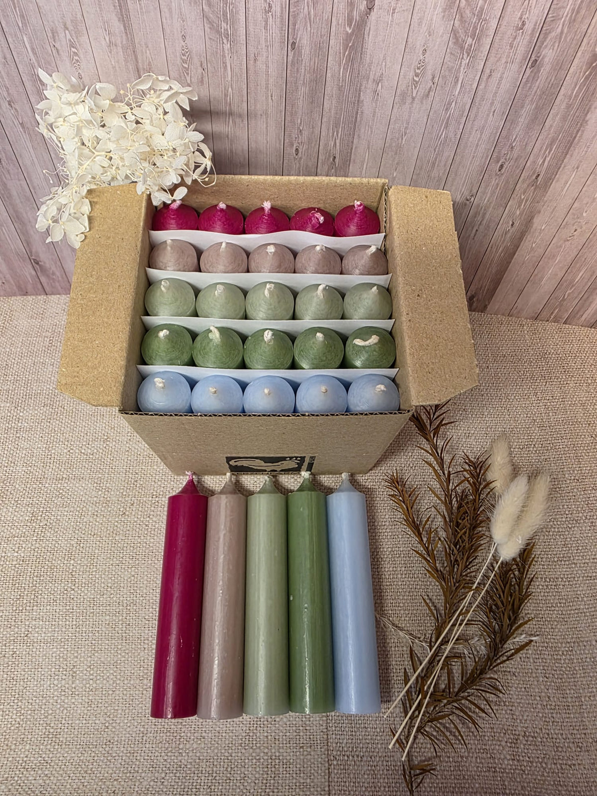 Water slide film autumn for taper candles