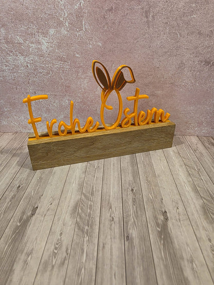 3D-Druck Frohe Ostern orange