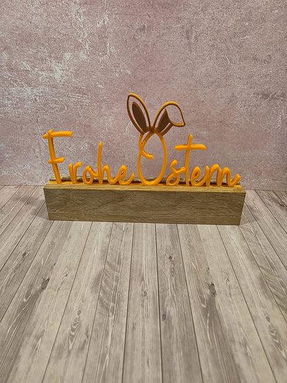 3D-Druck Frohe Ostern orange