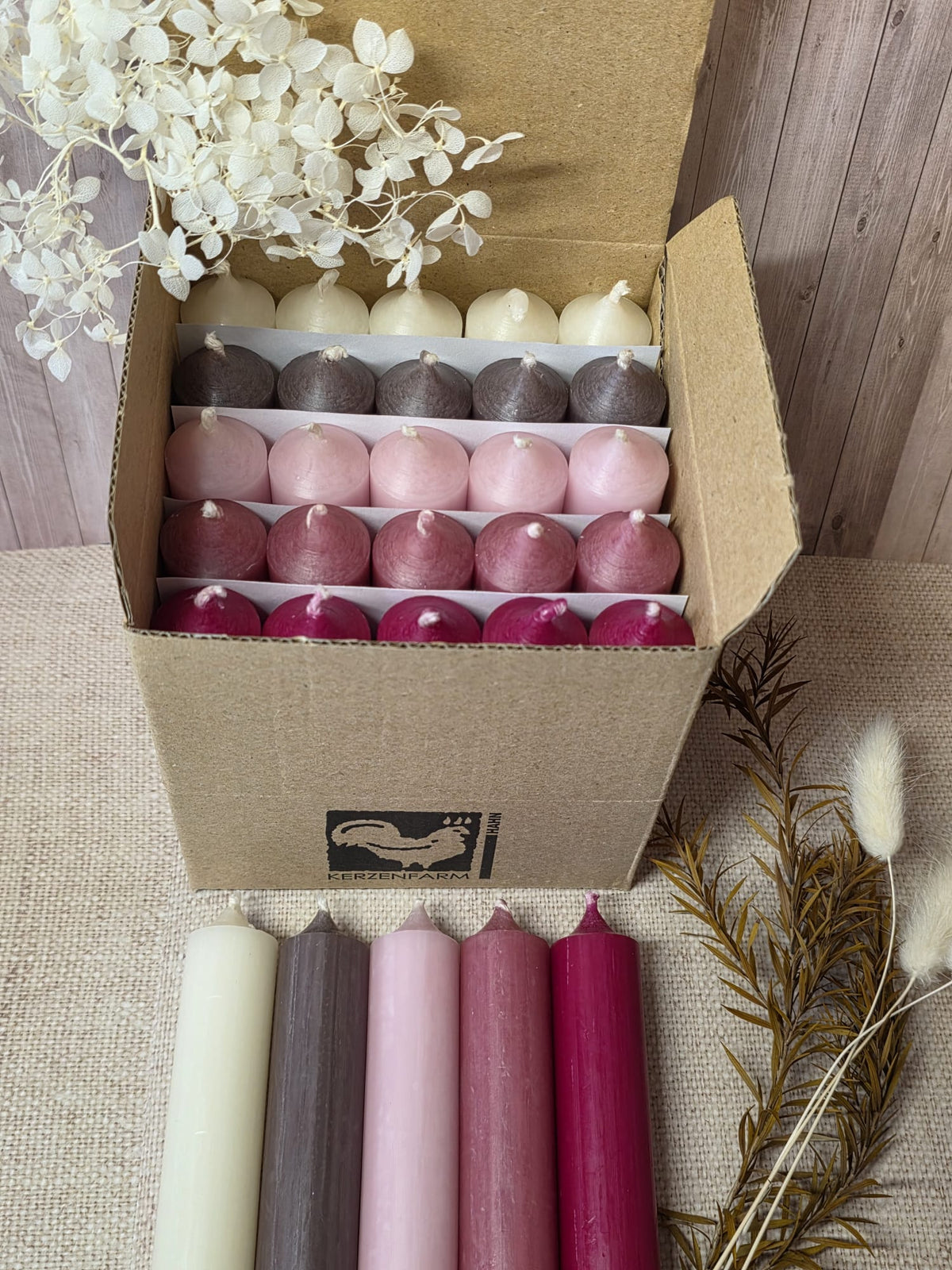 Water slide film autumn for taper candles