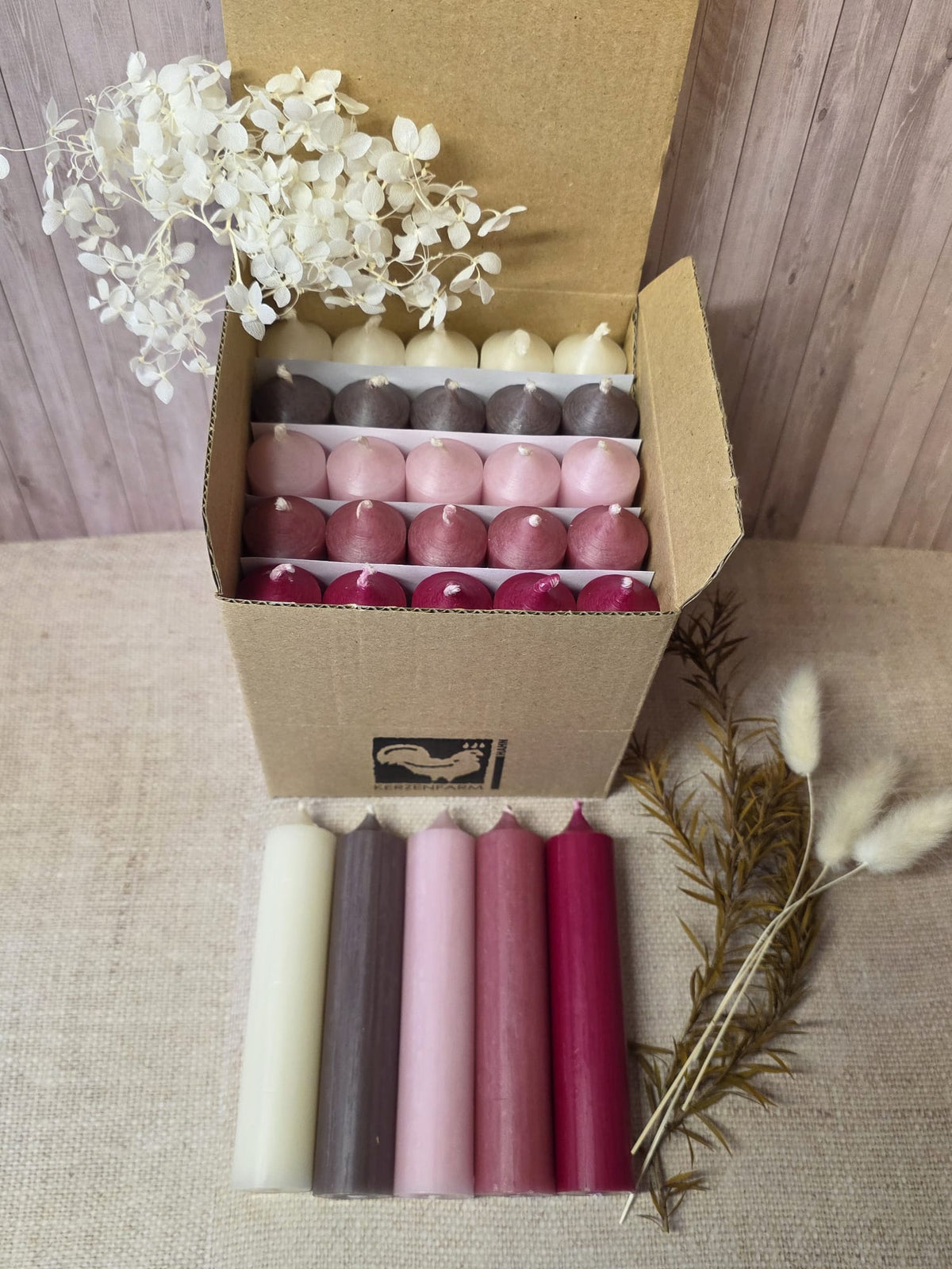 Water slide film autumn for taper candles