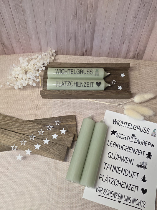Water slide film autumn for taper candles