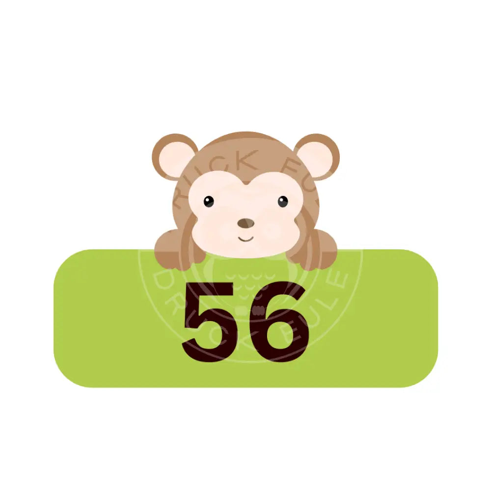 Bügelbild Affe 56-74 als DTF-Textiltransfer