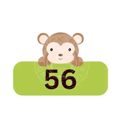 Bügelbild Affe 56-74 als DTF-Textiltransfer