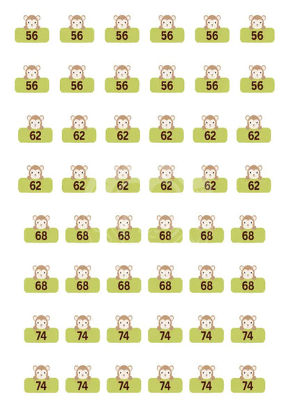 Bügelbild Affe 56-74 als DTF-Textiltransfer