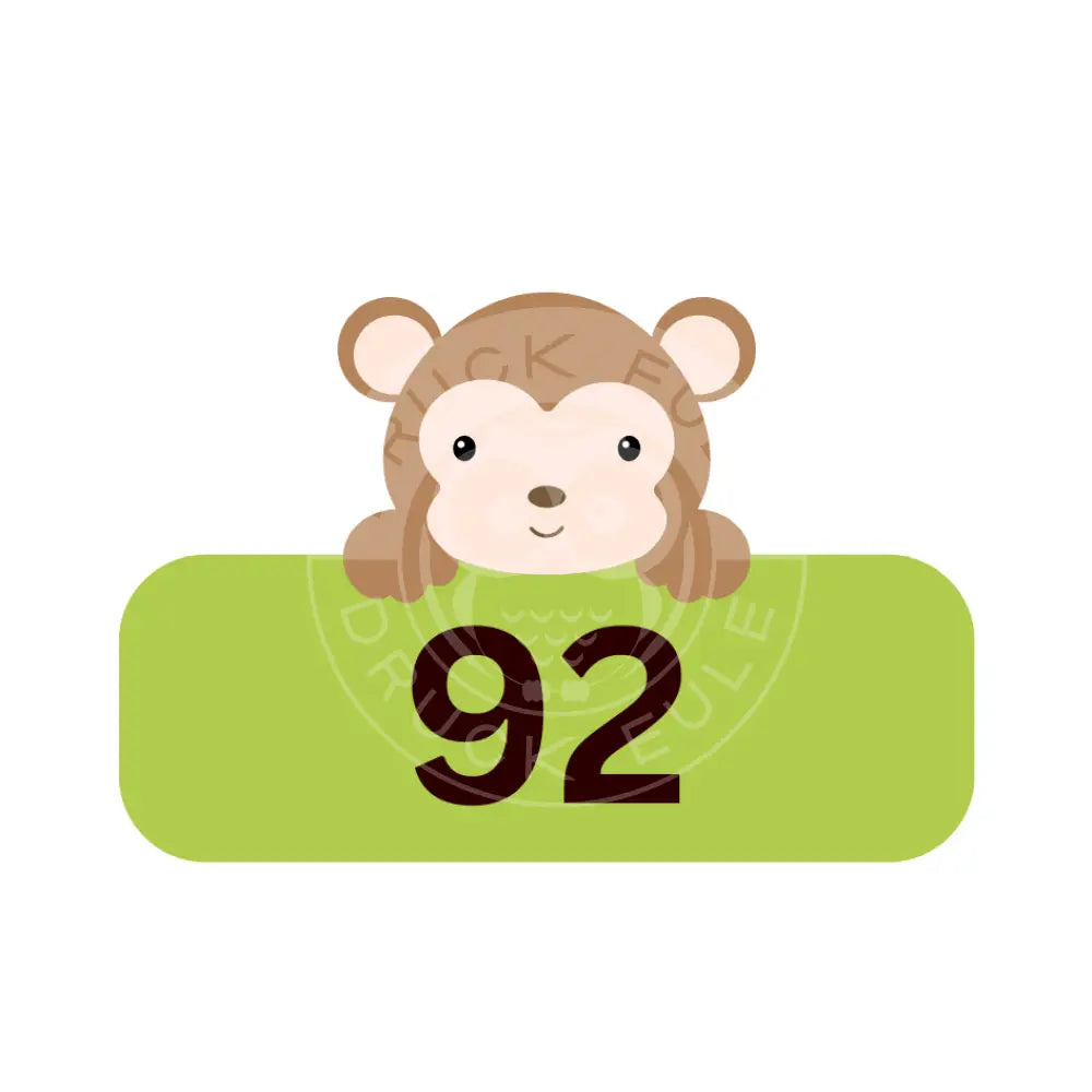 Bügelbild Affe 80-92 Bügelbild