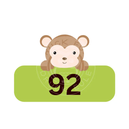 Bügelbild Affe 80-92 Bügelbild