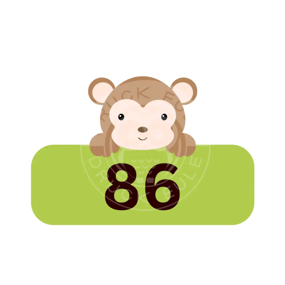 Bügelbild Affe 80-92 Bügelbild