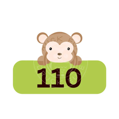 Bügelbild Affe 98-122 Bügelbild