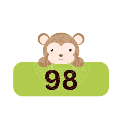 Bügelbild Affe 98-122 Bügelbild