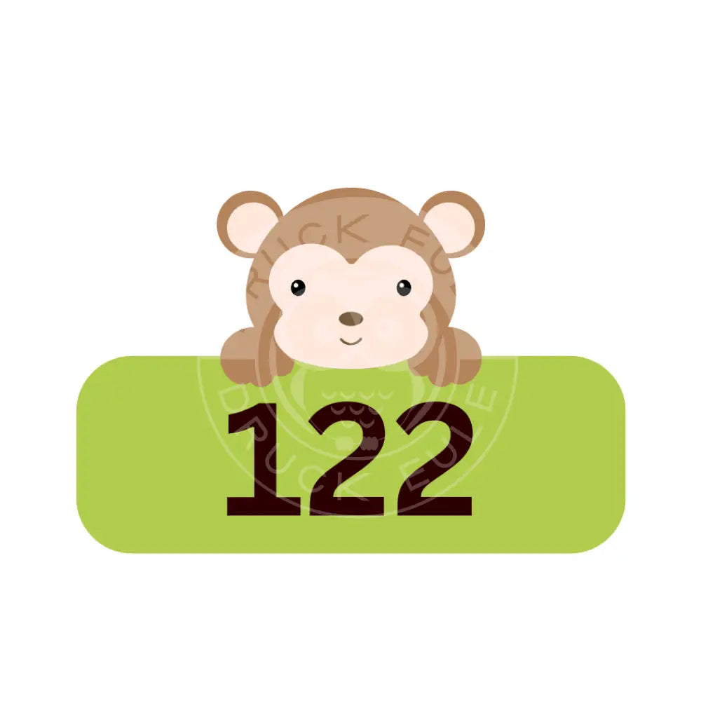 Bügelbild Affe 98-122