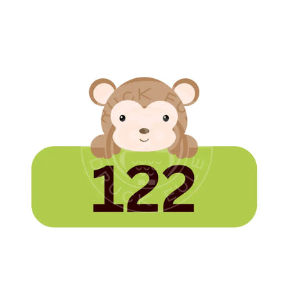 Bügelbild Affe 98-122