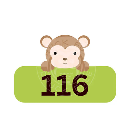 Bügelbild Affe 98-122 Bügelbild