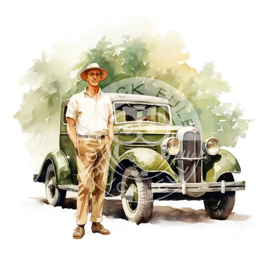 Bügelbild Auto 345-14