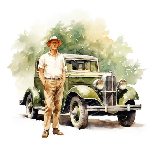 Bügelbild Auto 345-14