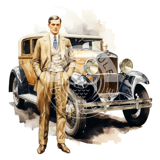 Bügelbild Auto 345-7