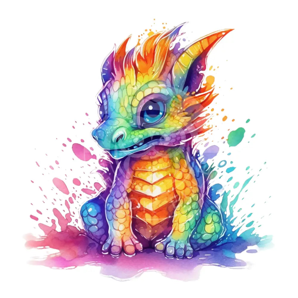Bügelbild Baby Drachen 37.1-10A