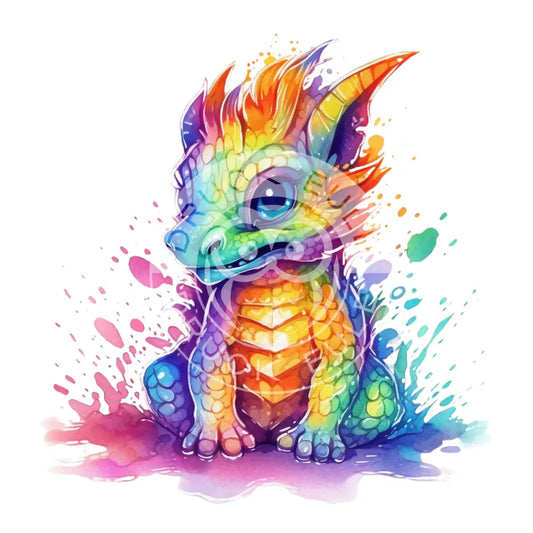 Bügelbild Baby Drachen 37.1-10A