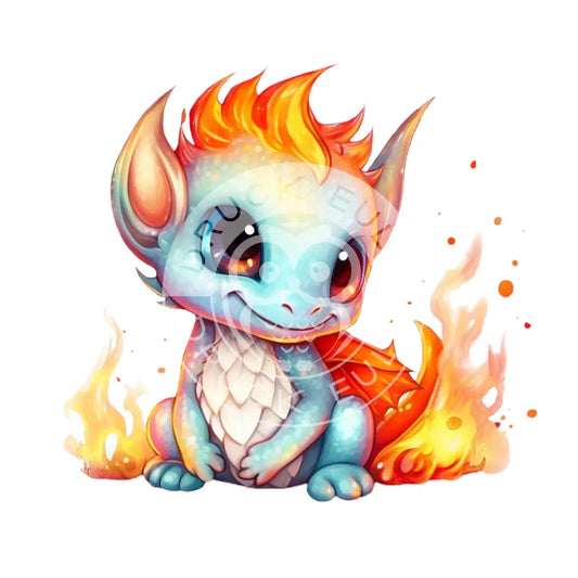 Bügelbild Baby Drachen 37.1-14A