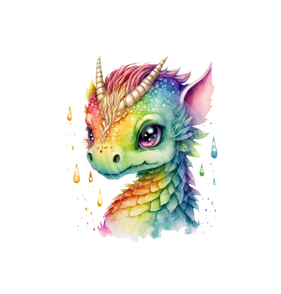 Bügelbild Baby Drachen 37.1-18A