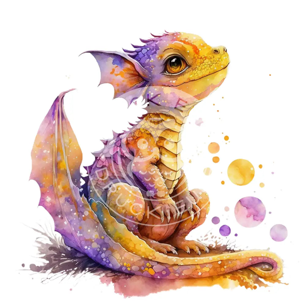 Bügelbild Baby Drachen 37.1-19A