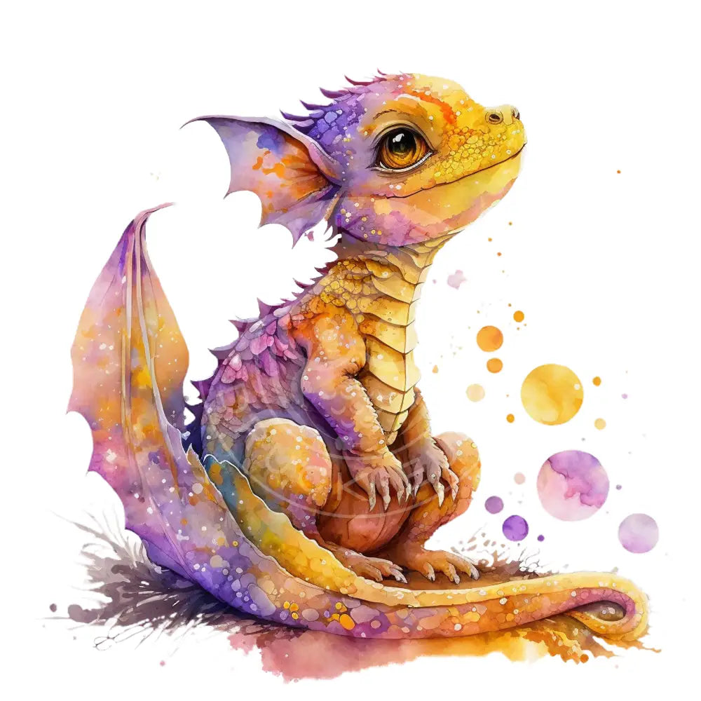 Bügelbild Baby Drachen 37.1-19A