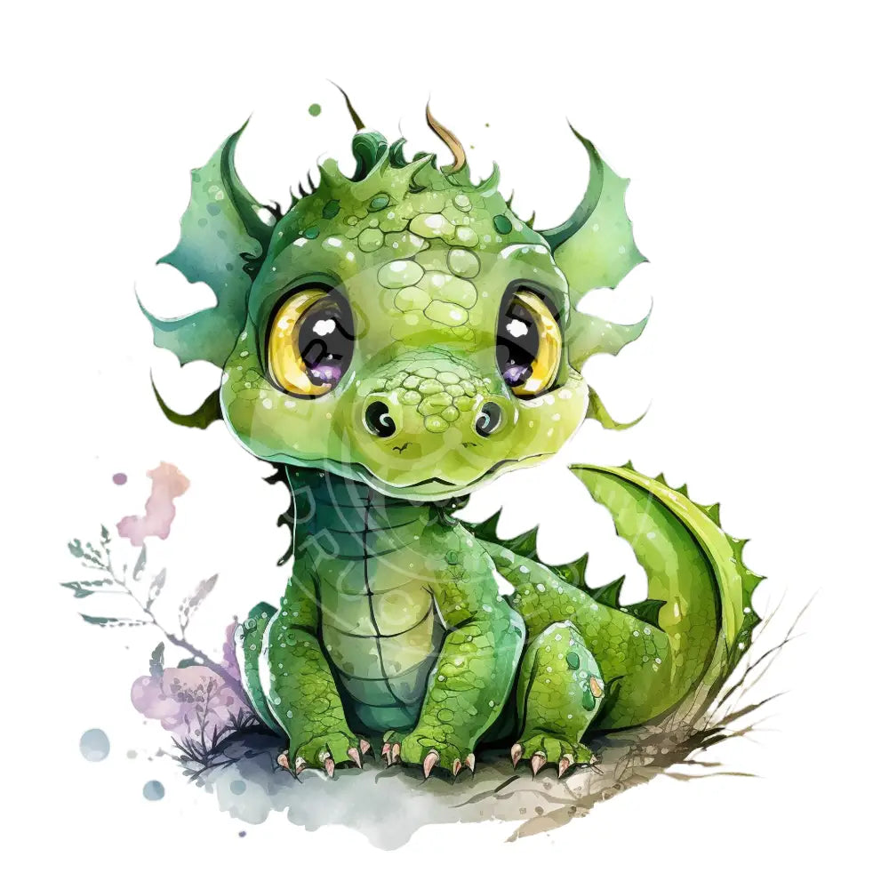 Bügelbild Baby Drachen 37.1-22A