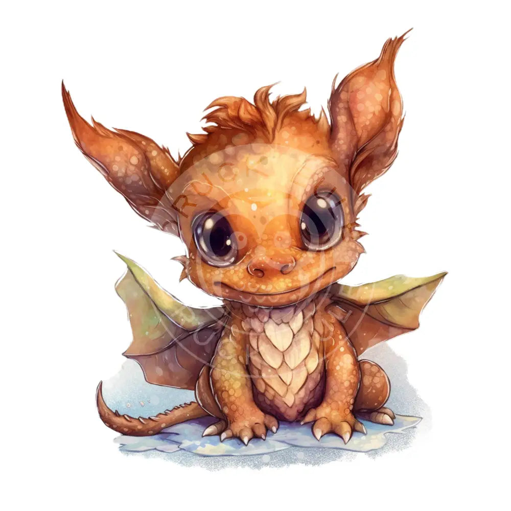 Bügelbild Baby Drachen 37.1-5A