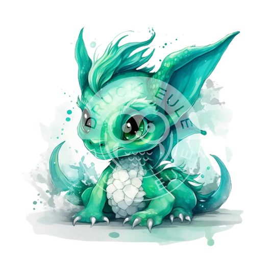 Bügelbild Baby Drachen 37.1-6A