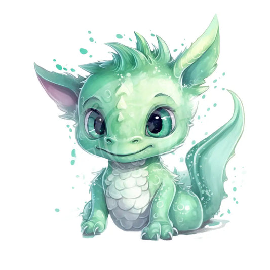 Bügelbild Baby Drachen 37.1-7A