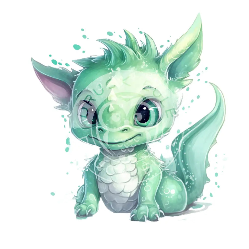 Bügelbild Baby Drachen 37.1-7A