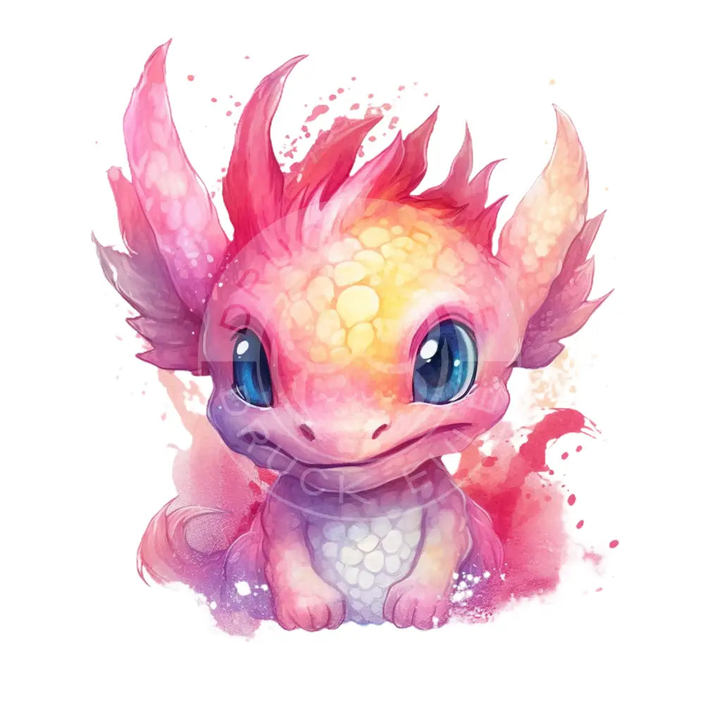 Bügelbild Baby Drachen 37.1-8A