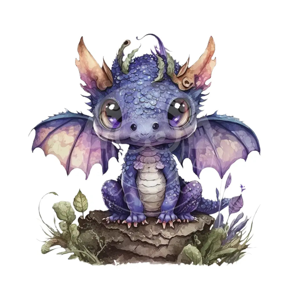 Bügelbild Baby Drachen 37.4-10A