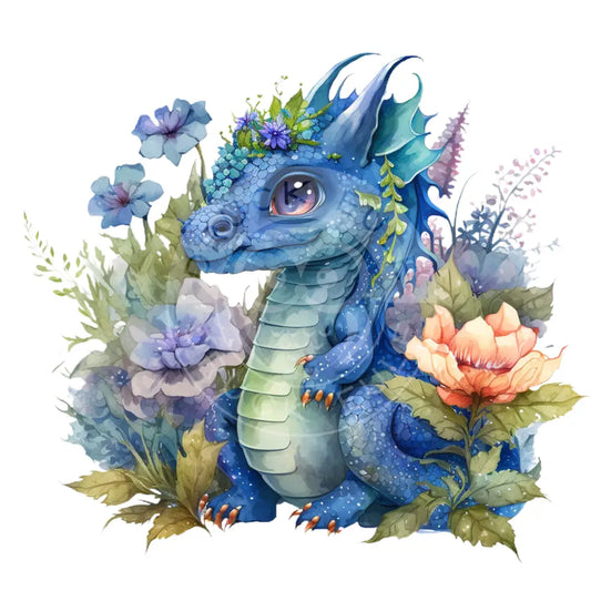 Bügelbild Baby Drachen 37.4-12A