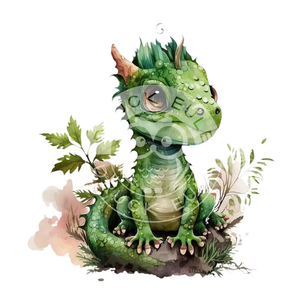 Bügelbild Baby Drachen 37.4-13A