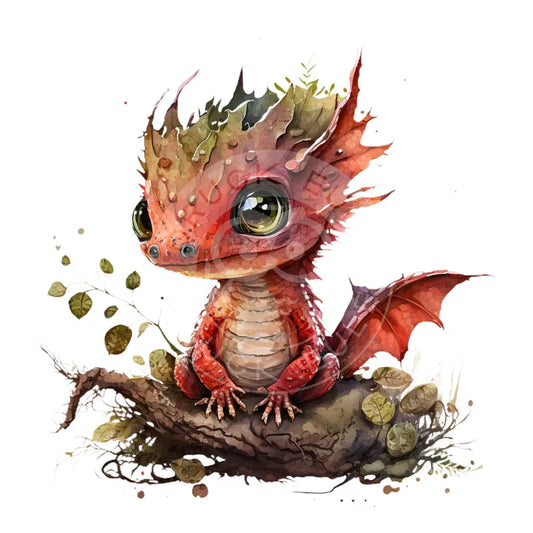 Bügelbild Baby Drachen 37.4-15A