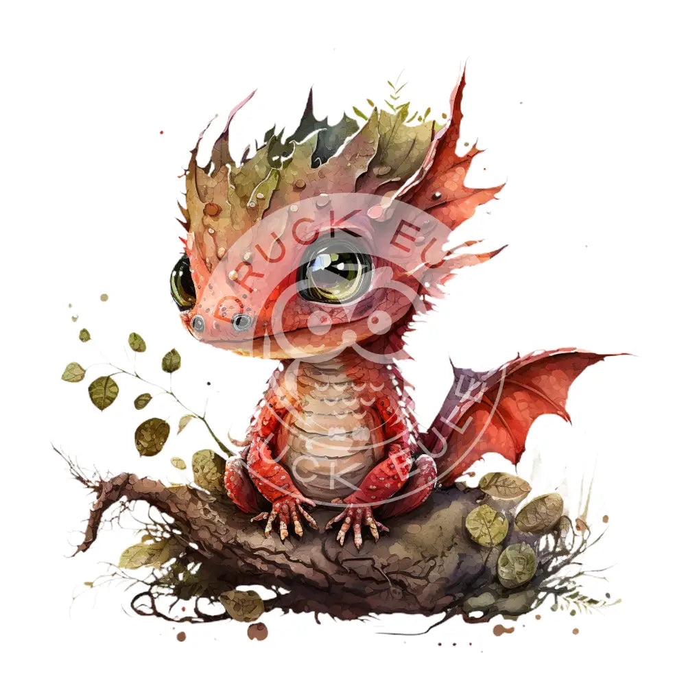 Bügelbild Baby Drachen 37.4-15A