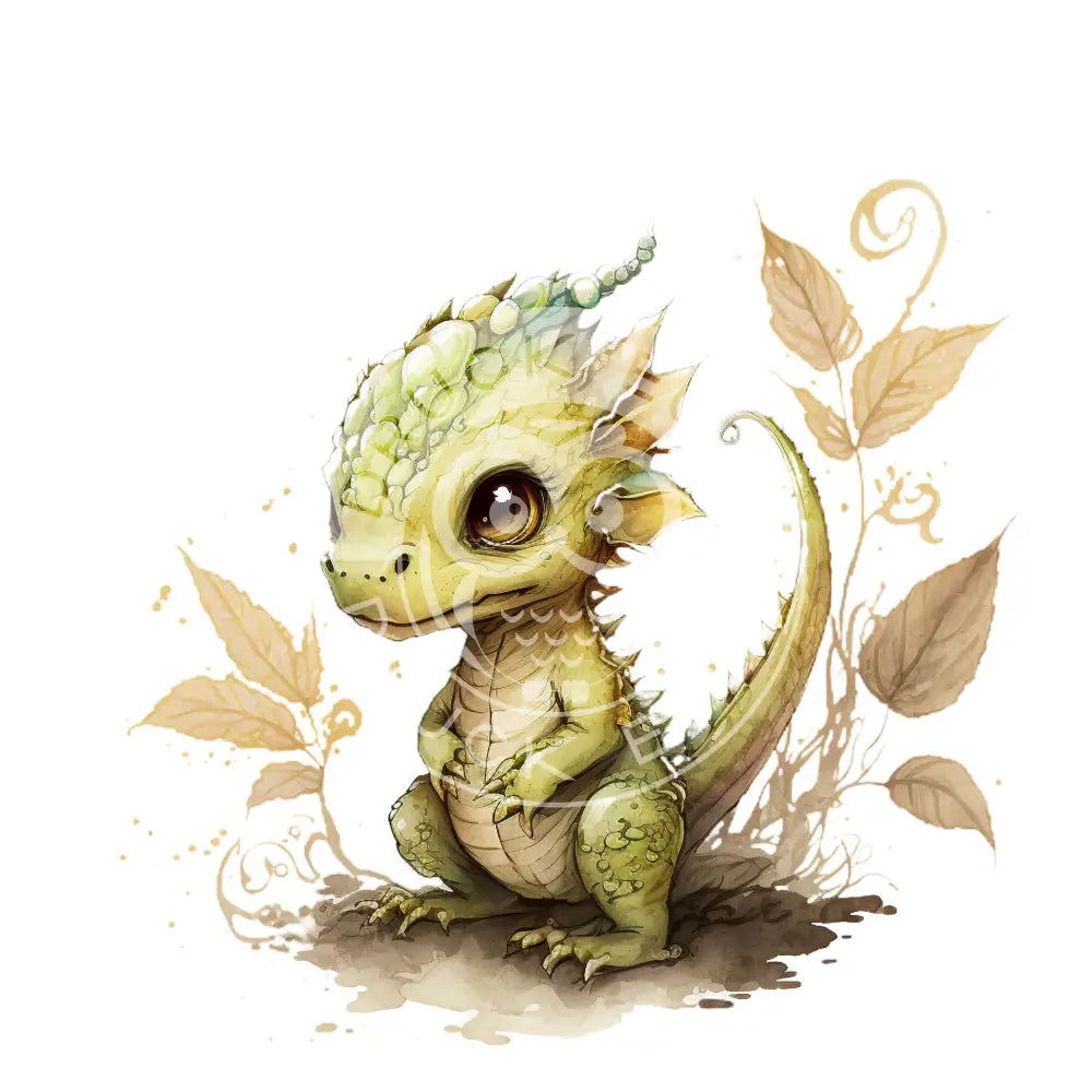 Bügelbild Baby Drachen 37.4-17A