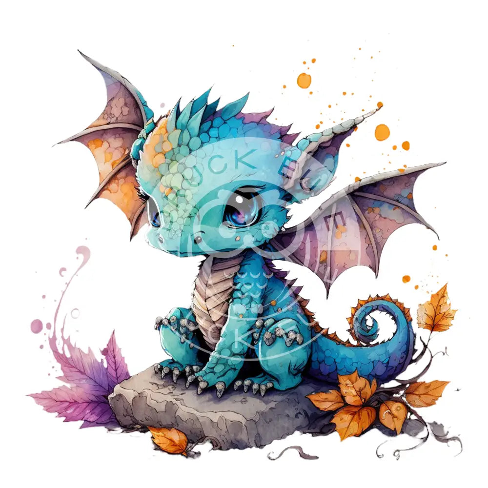 Bügelbild Baby Drachen 37.4-20A